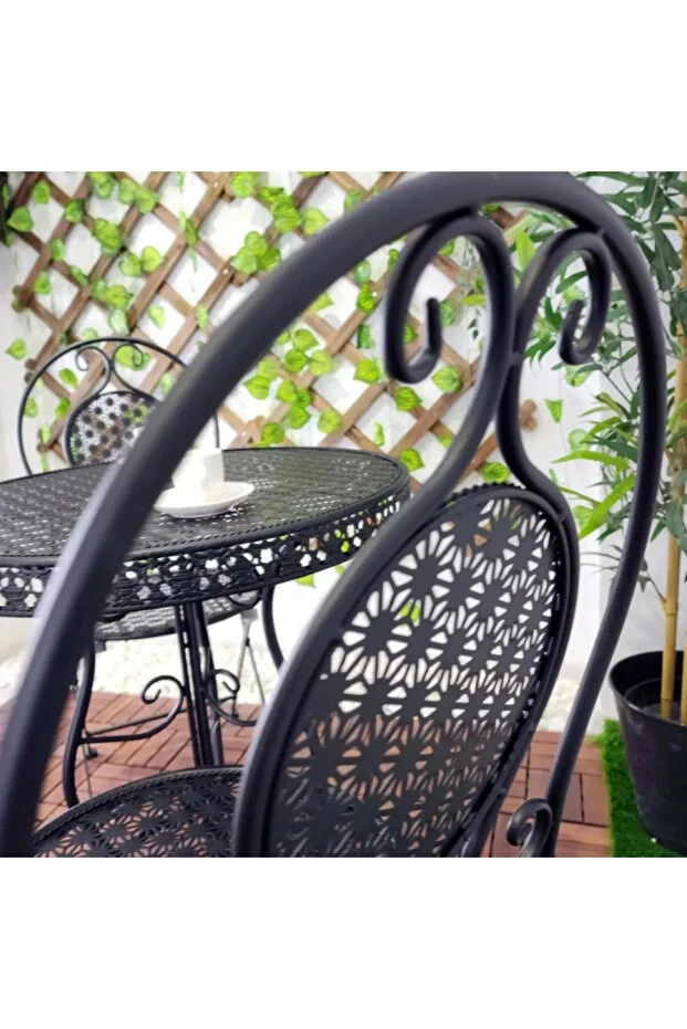 FERFORJE SET 2+1  MASA VE SANDALYE - BALKON MASASI - BALKON SANDALYESİ -BAHÇE MASASI